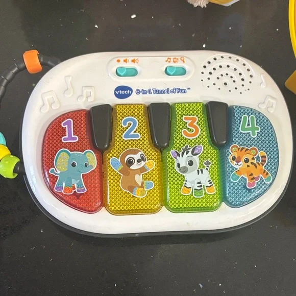 Interactive Plush Puppy and Musical Toy, animal sound wheel - Picture 2 of 4